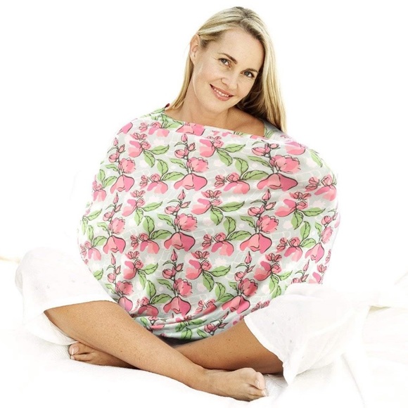 NEW Baby Car Seat Cover 4-in-1 Nursing Cover Floral - Picture 2 of 12